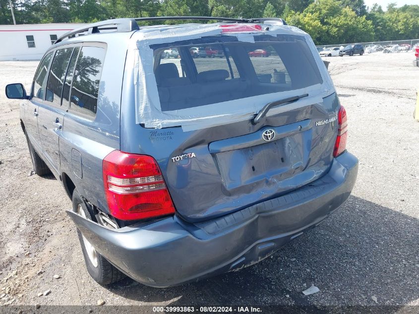 2001 Toyota Highlander VIN: JTEGD21A810019740 Lot: 39993863