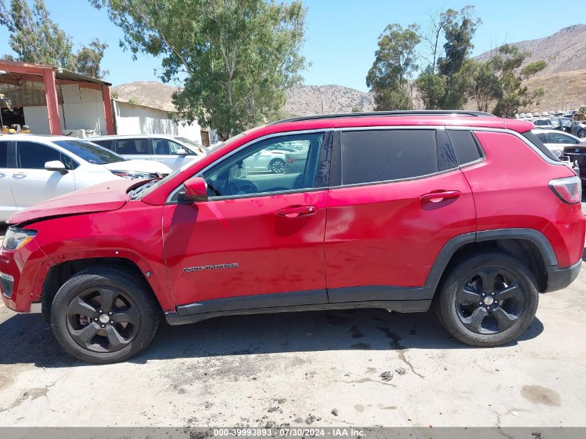 2018 Jeep Compass Latitude Fwd VIN: 3C4NJCBB2JT212972 Lot: 39993893