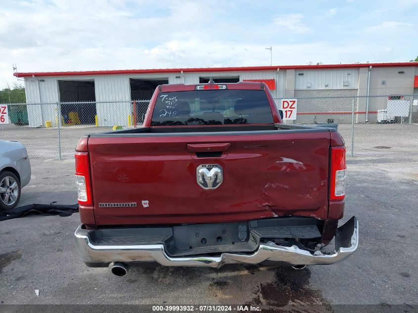 2021 Ram 1500 Big Horn Quad Cab 4X2 6'4 Box VIN: 1C6RREBT3MN712410 Lot: 39993932