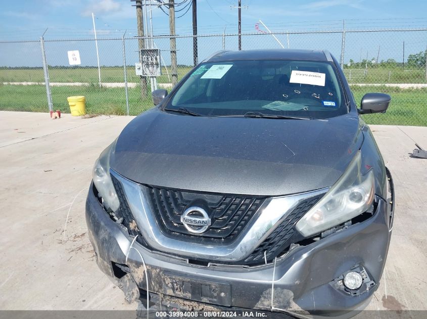 2016 Nissan Murano Platinum VIN: 5N1AZ2MG5GN158940 Lot: 39994008