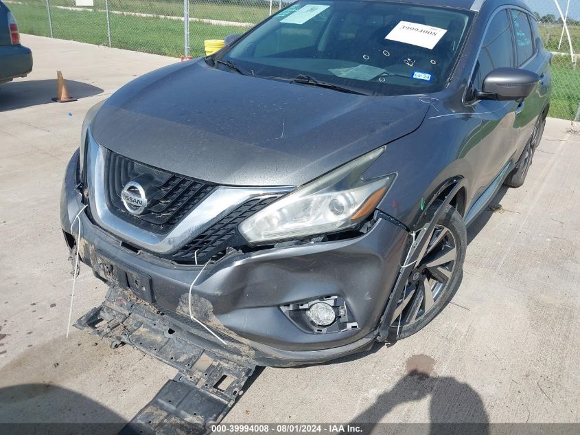 2016 Nissan Murano Platinum VIN: 5N1AZ2MG5GN158940 Lot: 39994008