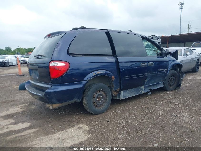 2005 Dodge Grand Caravan Se VIN: 1D4GP24R65B245804 Lot: 39994055