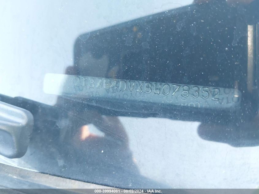 2011 Toyota Rav4 VIN: 2T3ZF4DVXBW078352 Lot: 39994081