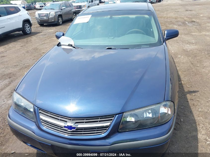 2002 Chevrolet Impala VIN: 2G1WF52E129175650 Lot: 39994099