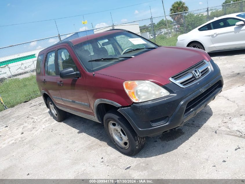 2002 Honda Cr-V Lx VIN: JHLRD68402C025183 Lot: 39994178