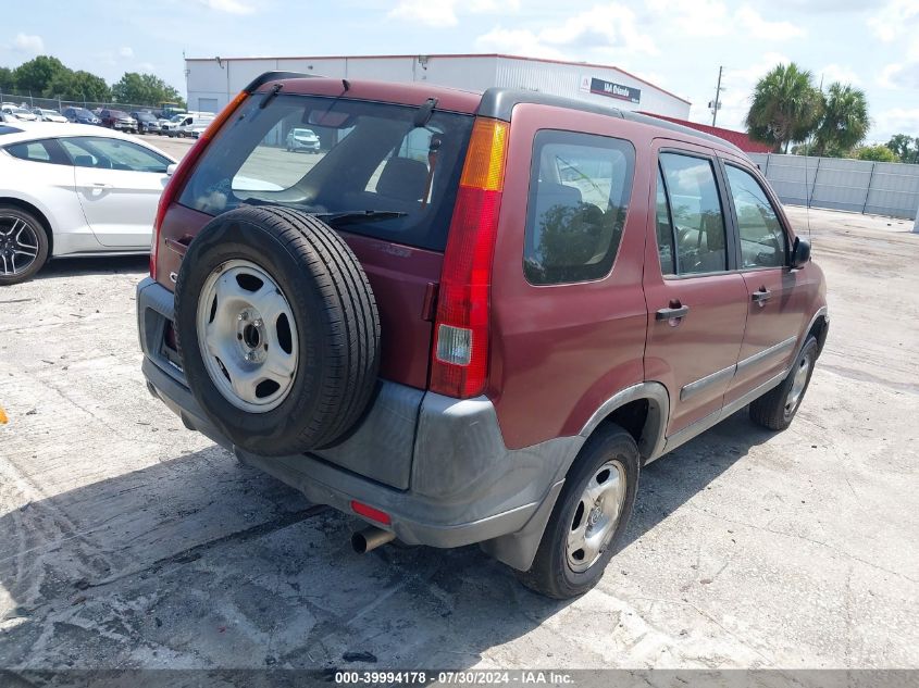 2002 Honda Cr-V Lx VIN: JHLRD68402C025183 Lot: 39994178