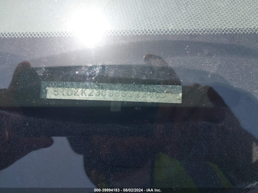 2008 Toyota Sienna Ce VIN: 5TDZK23C98S222953 Lot: 39994183