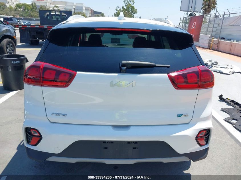 2022 Kia Niro Lxs VIN: KNDCB3LC6N5548691 Lot: 39994235