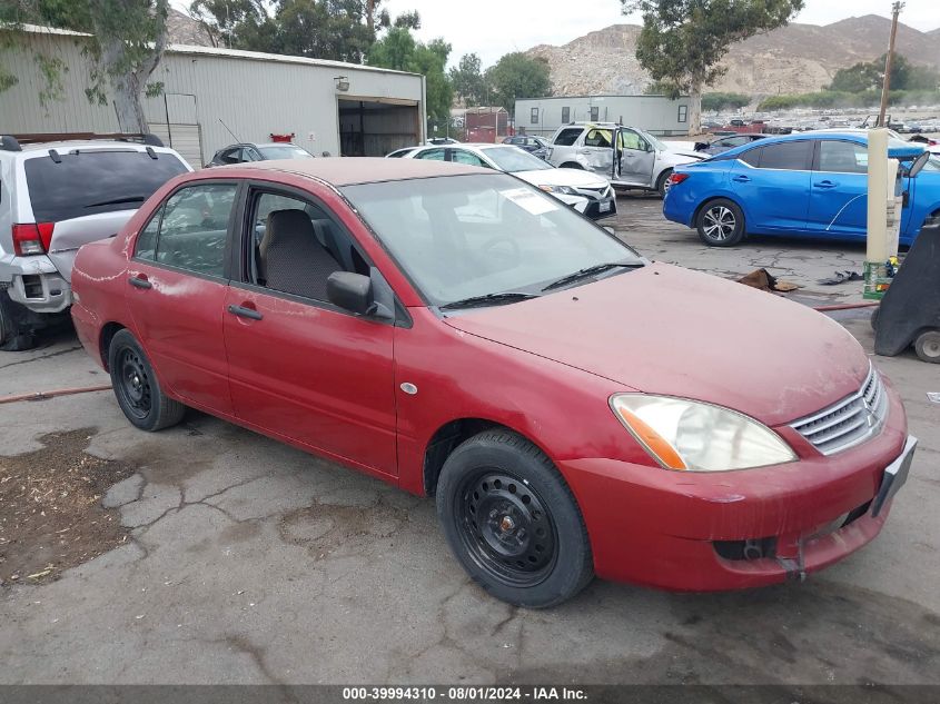 2006 Mitsubishi Lancer Es/Se VIN: JA3AJ26E56U070917 Lot: 39994310