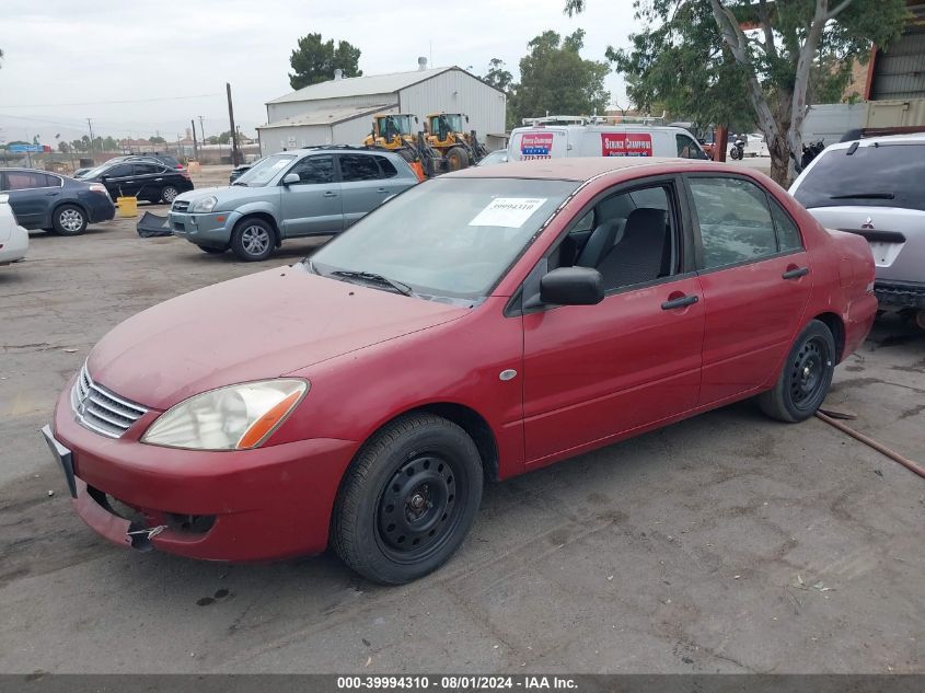 2006 Mitsubishi Lancer Es/Se VIN: JA3AJ26E56U070917 Lot: 39994310