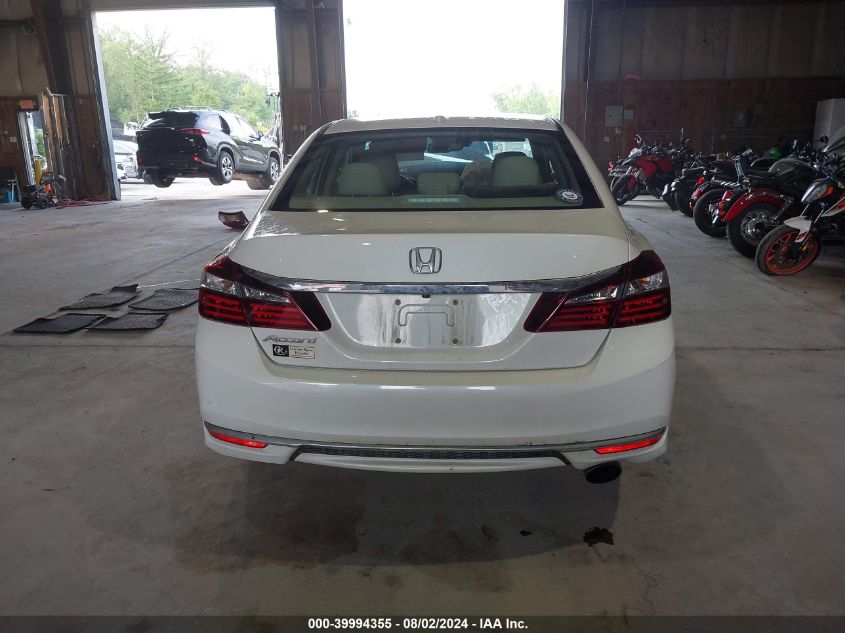 2017 Honda Accord Ex-L VIN: 1HGCR2F91HA238466 Lot: 39994355