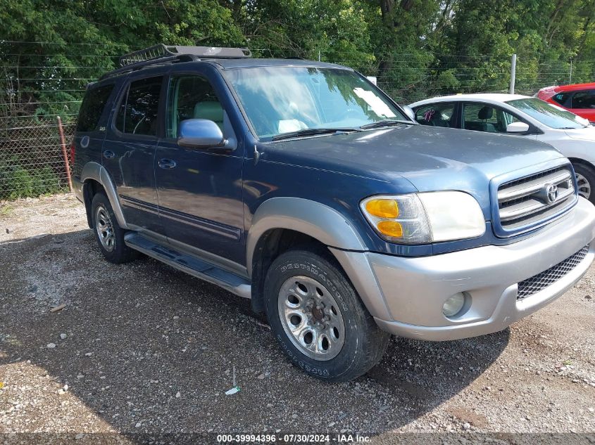 2002 Toyota Sequoia Sr5 V8 VIN: 5TDZT34A02S083514 Lot: 39994396
