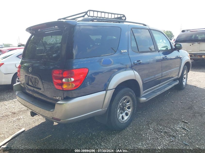 2002 Toyota Sequoia Sr5 V8 VIN: 5TDZT34A02S083514 Lot: 39994396