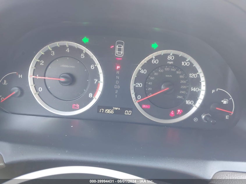 2010 Honda Accord Exl VIN: 1HGCP3F80AA023752 Lot: 39994431