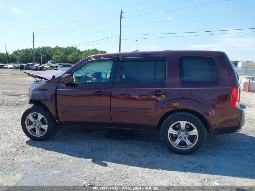 2012 Honda Pilot Ex-L VIN: 5FNYF3H70CB040458 Lot: 39994432