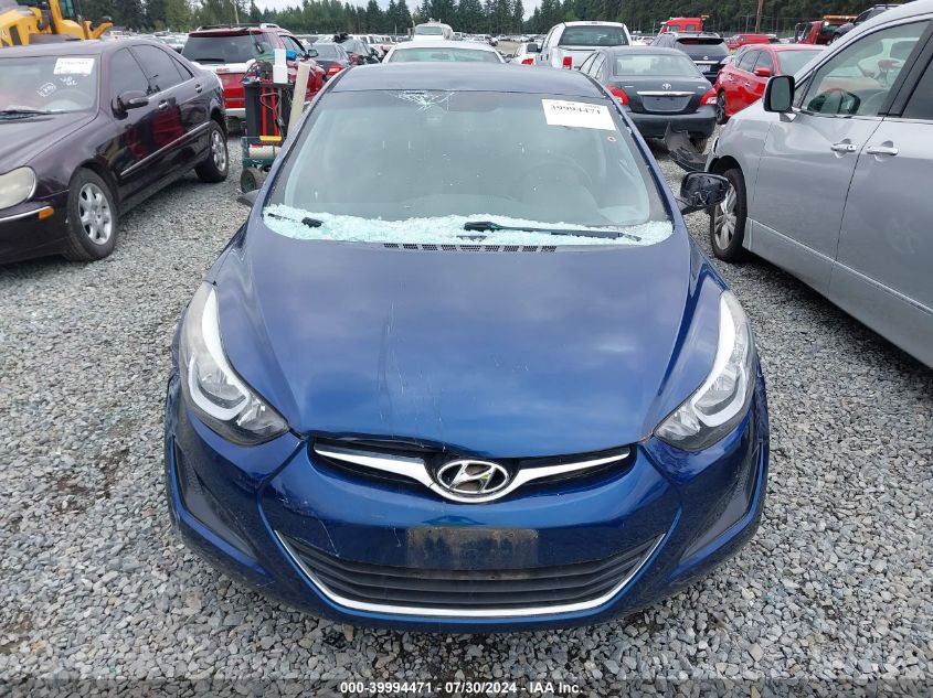 2015 Hyundai Elantra Se VIN: 5NPDH4AE4FH616226 Lot: 39994471