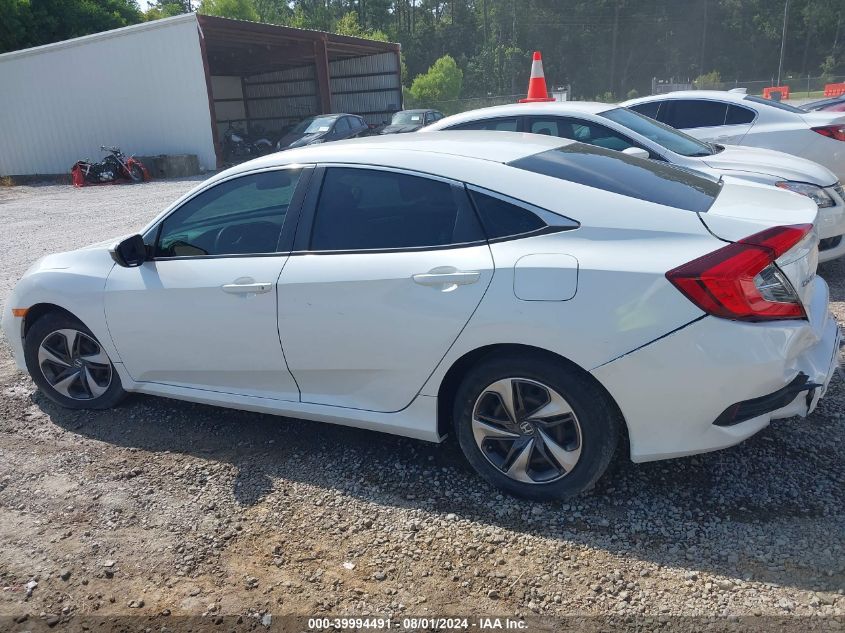 2020 Honda Civic Lx VIN: 19XFC2F68LE014555 Lot: 39994491