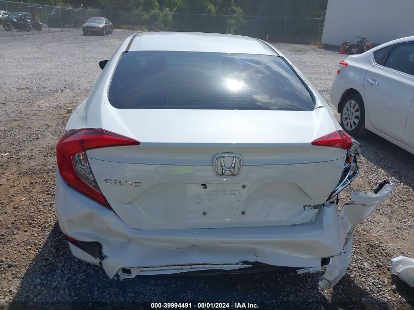 2020 Honda Civic Lx VIN: 19XFC2F68LE014555 Lot: 39994491