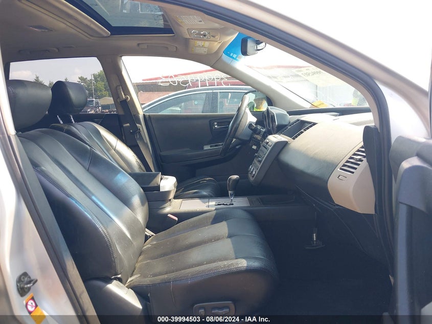 2006 Nissan Murano Sl/Se/S VIN: JN8AZ08W36W526524 Lot: 39994503