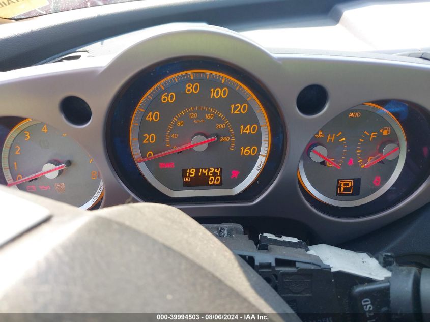 2006 Nissan Murano Sl/Se/S VIN: JN8AZ08W36W526524 Lot: 39994503