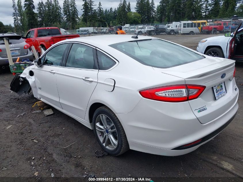 2016 Ford Fusion Energi Titanium VIN: 3FA6P0SU8GR329793 Lot: 39994512