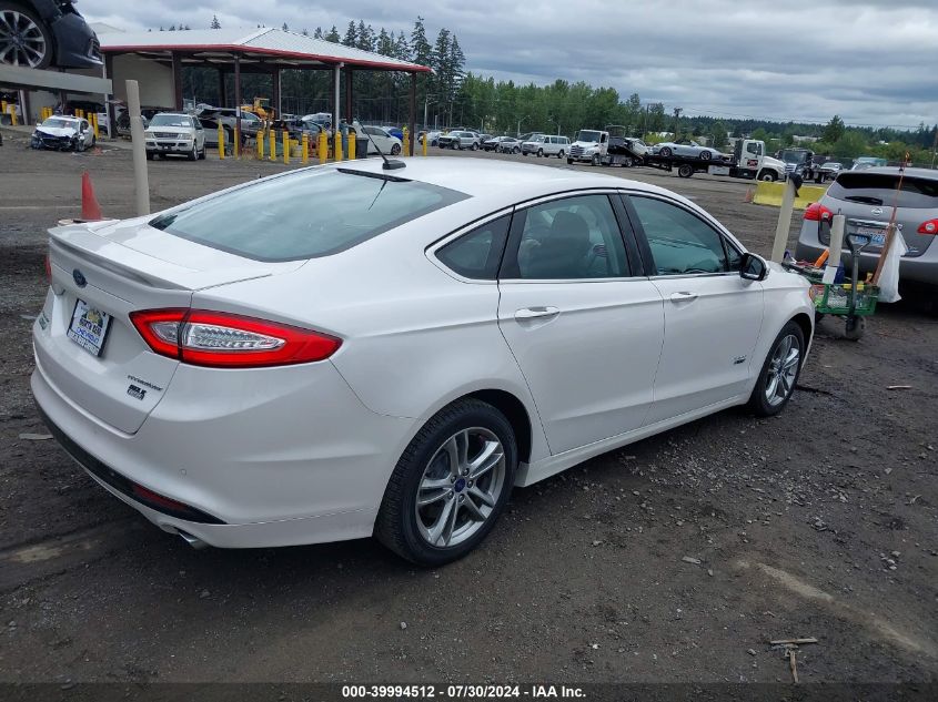 2016 Ford Fusion Energi Titanium VIN: 3FA6P0SU8GR329793 Lot: 39994512