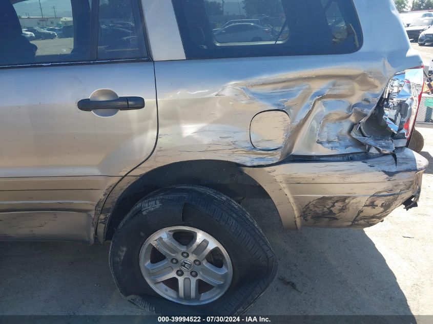 2003 Honda Pilot Ex-L VIN: 2HKYF18523H600310 Lot: 39994522