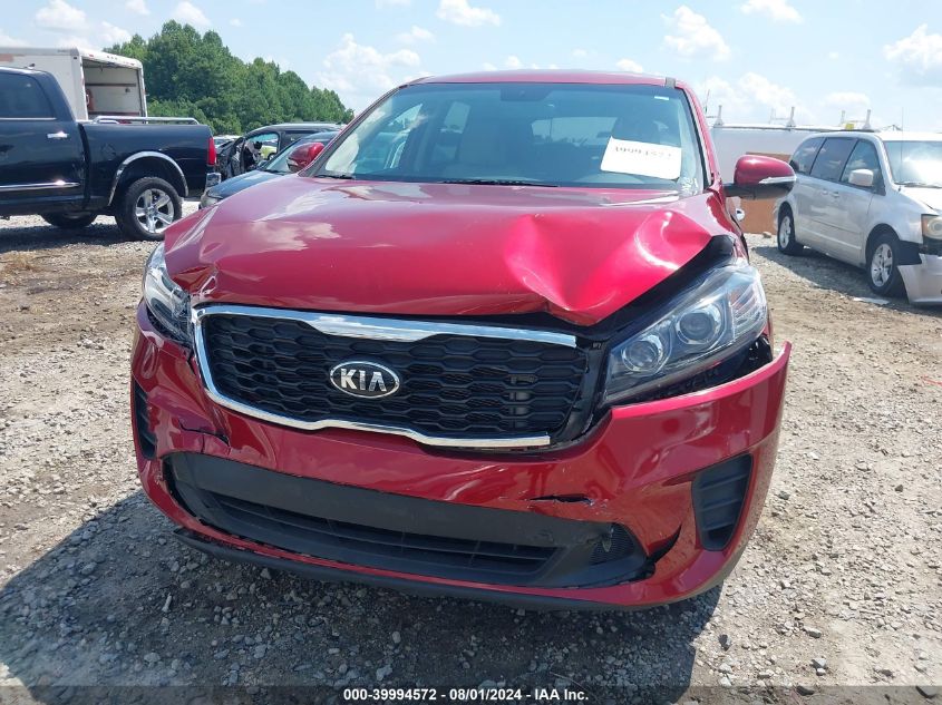 2019 Kia Sorento 2.4L Lx VIN: 5XYPG4A3XKG501646 Lot: 39994572