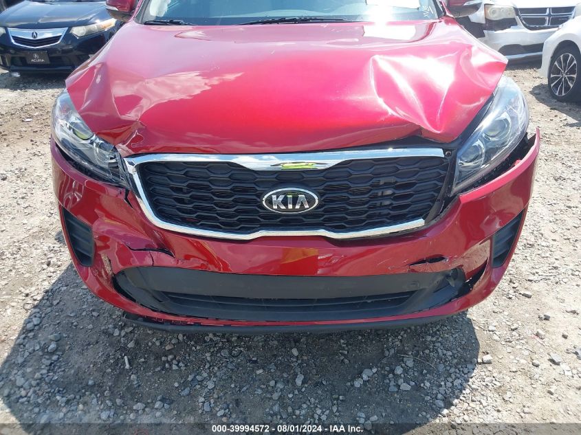 2019 Kia Sorento 2.4L Lx VIN: 5XYPG4A3XKG501646 Lot: 39994572