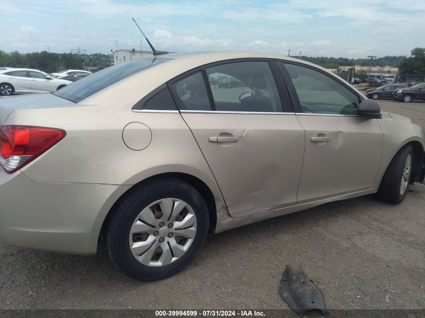 2012 Chevrolet Cruze Ls VIN: 1G1PC5SH5C7182417 Lot: 39994599