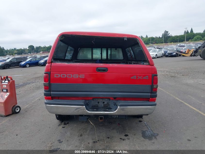 1996 Dodge Ram 1500 VIN: 3B7HF13Z2TM121048 Lot: 39994646