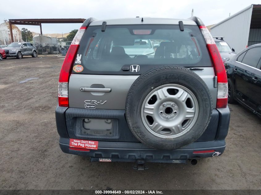 2006 Honda Cr-V Lx VIN: JHLRD68526C004060 Lot: 39994649