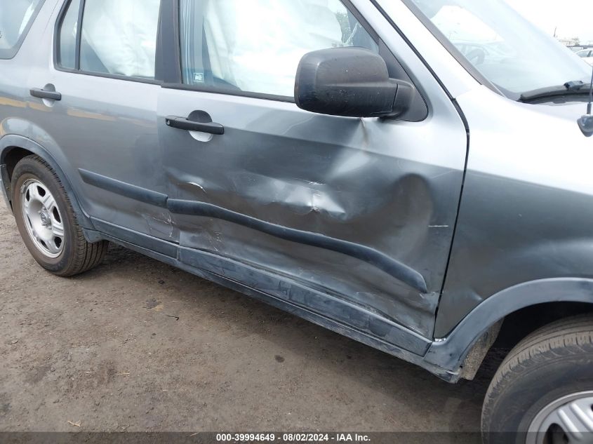 2006 Honda Cr-V Lx VIN: JHLRD68526C004060 Lot: 39994649