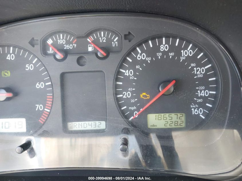 2003 Volkswagen Jetta Gls VIN: WVWSE61J23W298914 Lot: 39994698