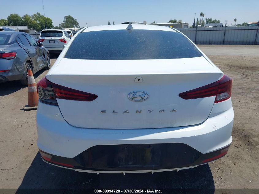 2019 Hyundai Elantra Sel VIN: 5NPD84LF5KH423843 Lot: 39994728