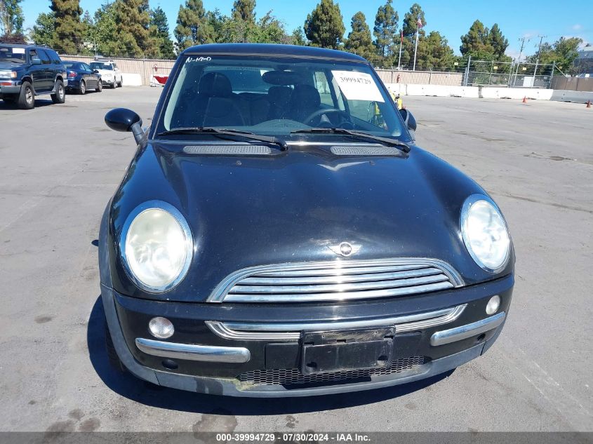 2003 Mini Cooper VIN: WMWRC33473TJ50704 Lot: 39994729