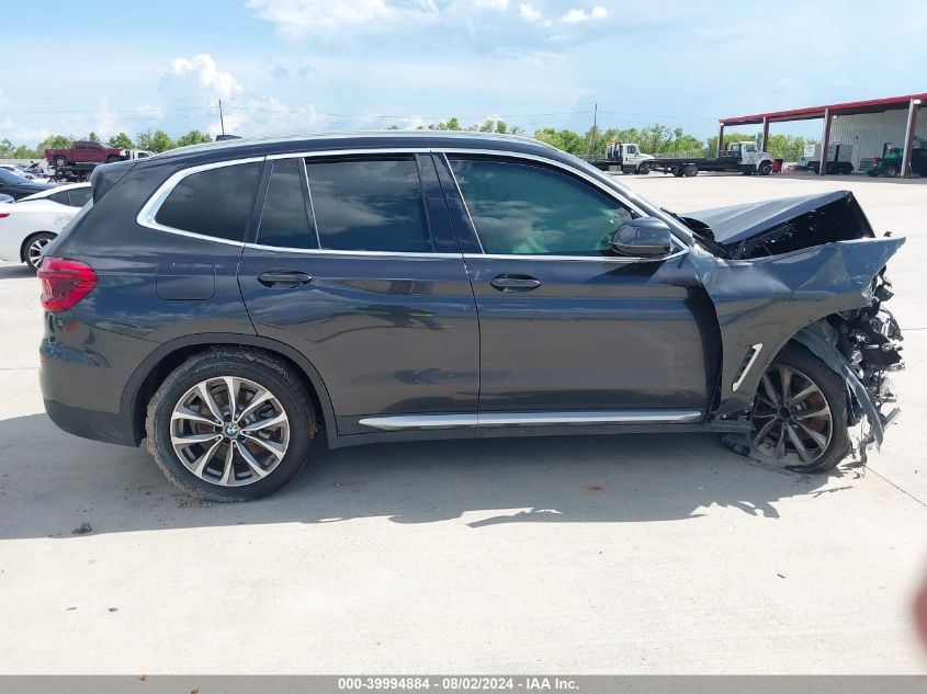 2019 BMW X3 Sdrive30I VIN: 5UXTR7C54KLF35967 Lot: 39994884