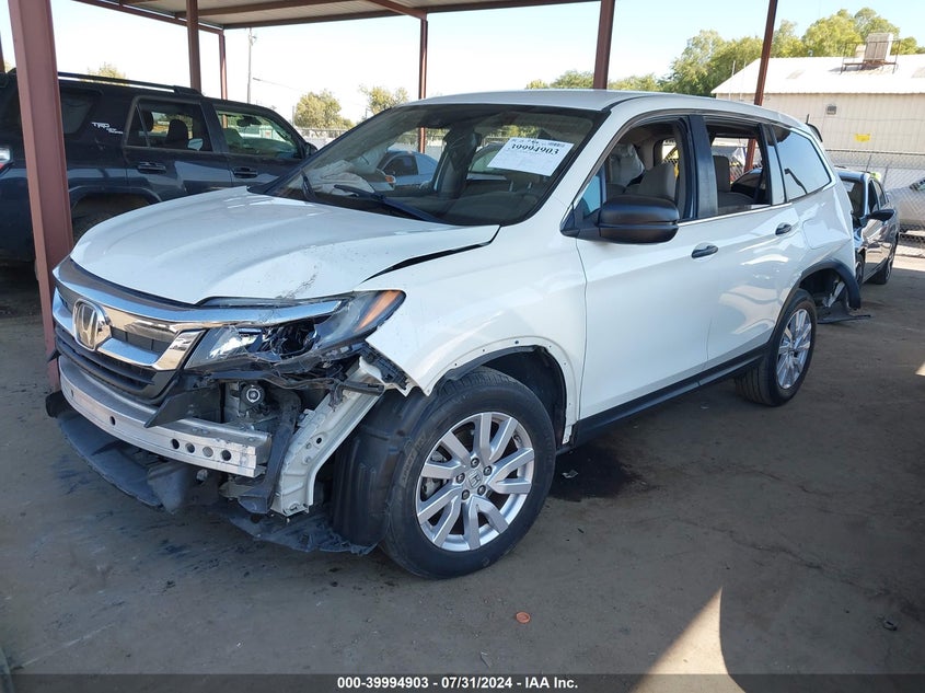 VIN 5FNYF5H17KB013182 2019 HONDA PILOT LX