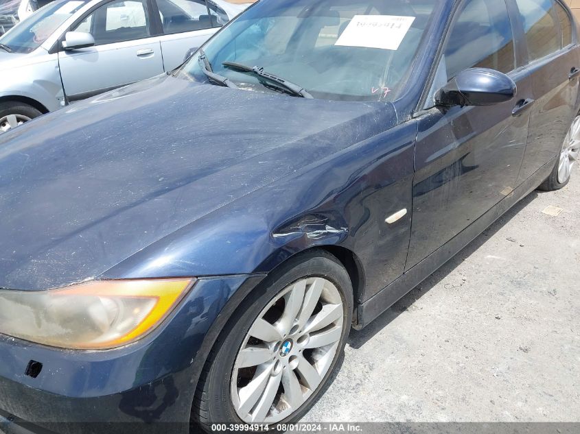 2006 BMW 325I I VIN: WBAVB13536KX40374 Lot: 39994914