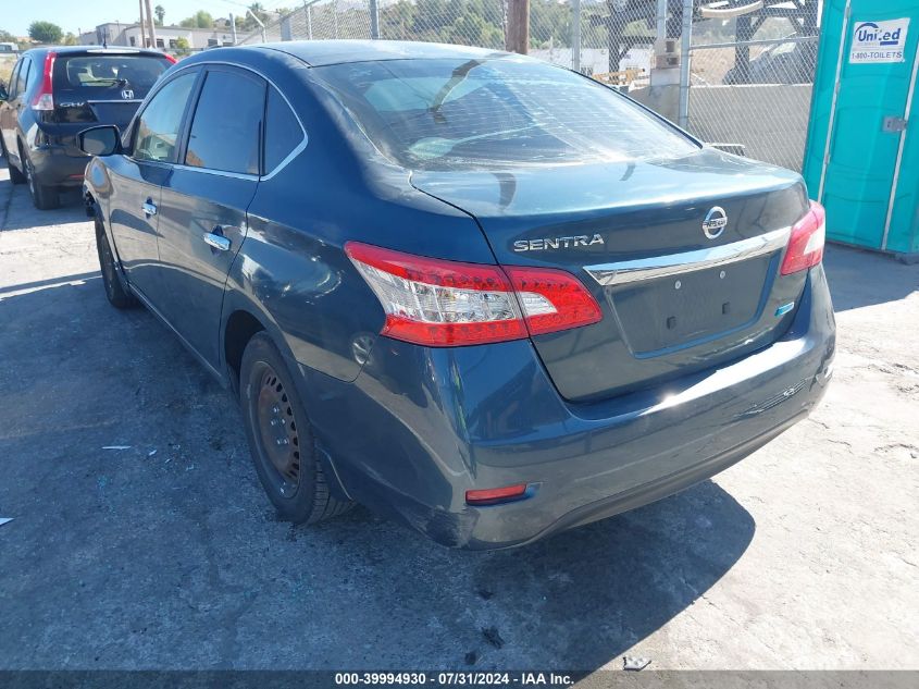 VIN 3N1AB7AP2EY274545 2014 Nissan Sentra, S no.3