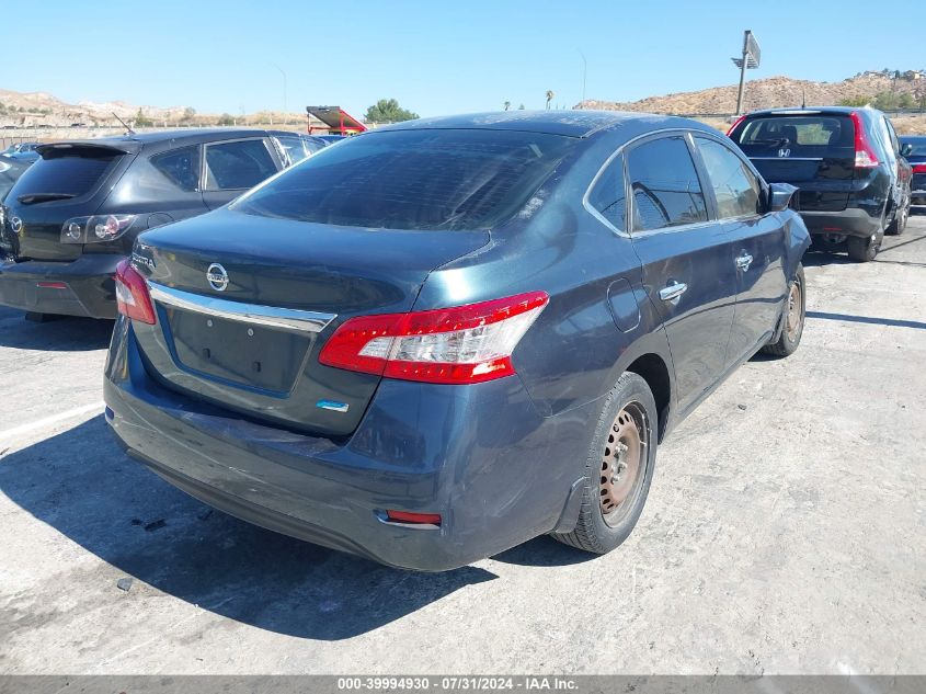 VIN 3N1AB7AP2EY274545 2014 Nissan Sentra, S no.4