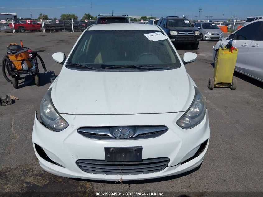 2012 Hyundai Accent Gls VIN: KMHCT4AE3CU089982 Lot: 39994981