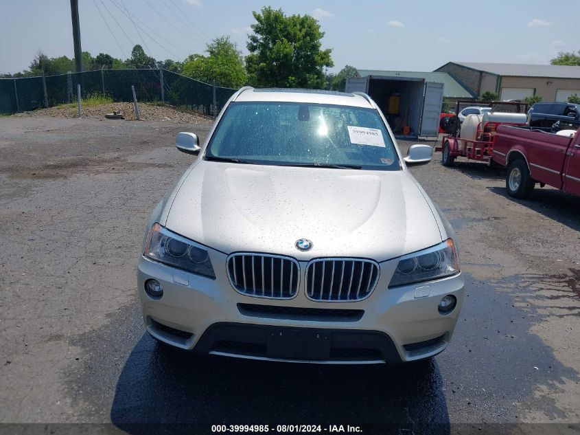 2012 BMW X3 xDrive35I VIN: 5UXWX7C56CL975772 Lot: 39994985