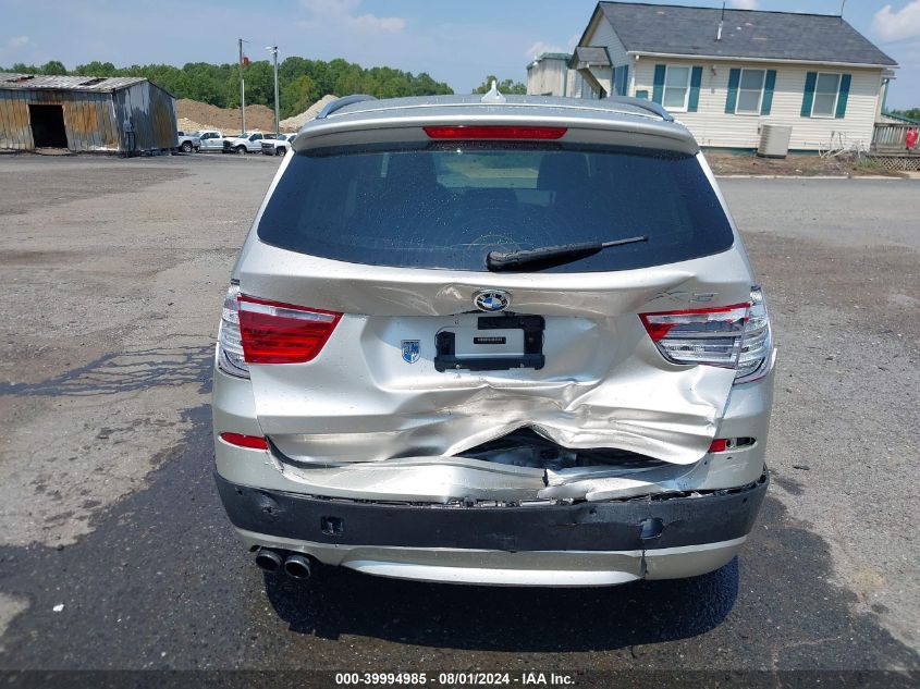 2012 BMW X3 xDrive35I VIN: 5UXWX7C56CL975772 Lot: 39994985