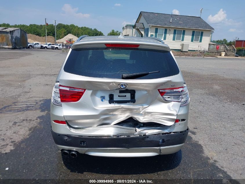 2012 BMW X3 xDrive35I VIN: 5UXWX7C56CL975772 Lot: 39994985