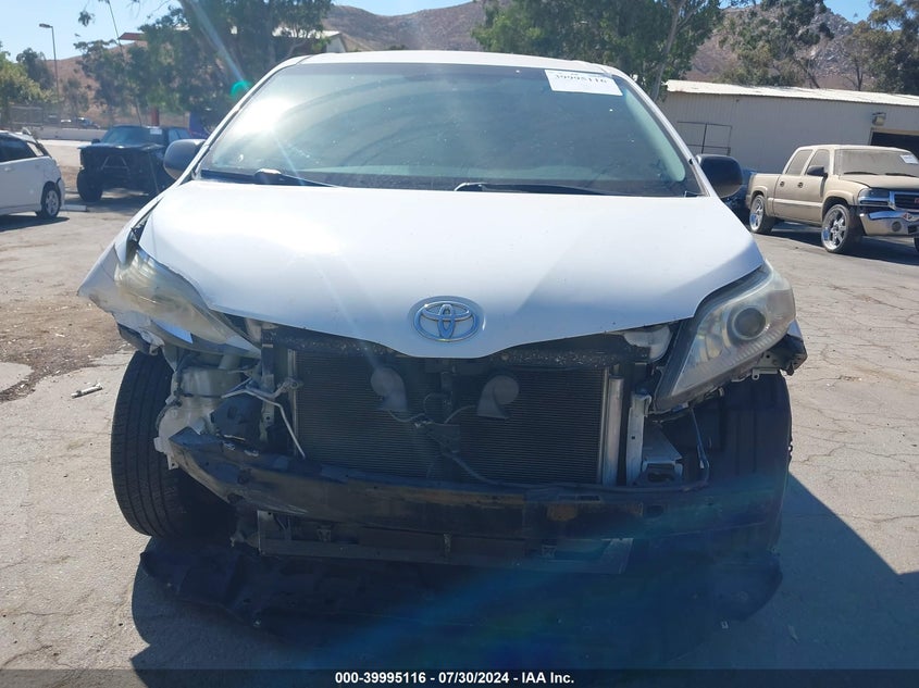 2012 Toyota Sienna Base 7 Passenger VIN: 5TDKA3DC1CS011747 Lot: 39995116