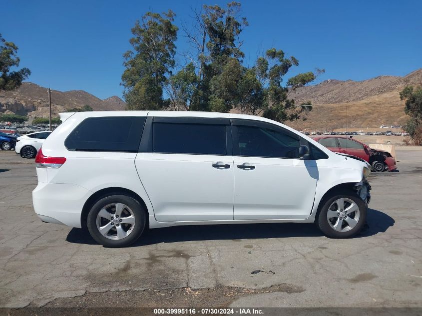 2012 Toyota Sienna Base 7 Passenger VIN: 5TDKA3DC1CS011747 Lot: 39995116