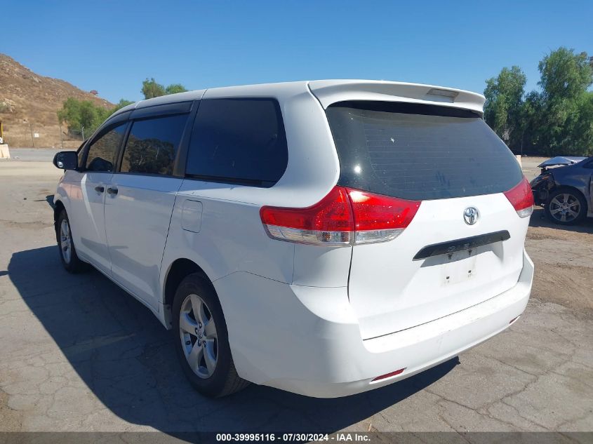 2012 Toyota Sienna Base 7 Passenger VIN: 5TDKA3DC1CS011747 Lot: 39995116