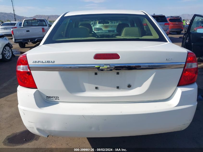 2006 Chevrolet Malibu Lt VIN: 1G1ZT51F76F180445 Lot: 39995126