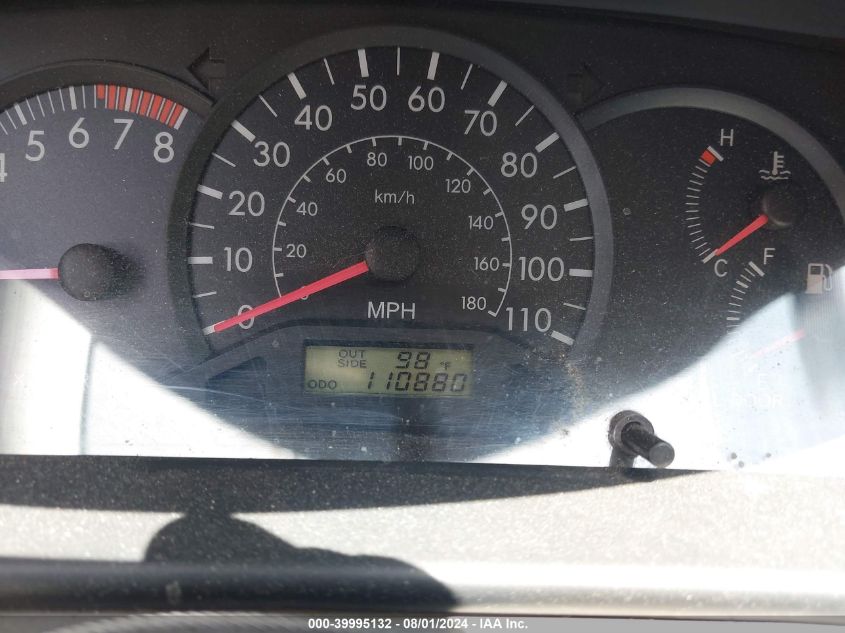 2008 Toyota Corolla Ce VIN: 2T1BR32E58C907840 Lot: 39995132